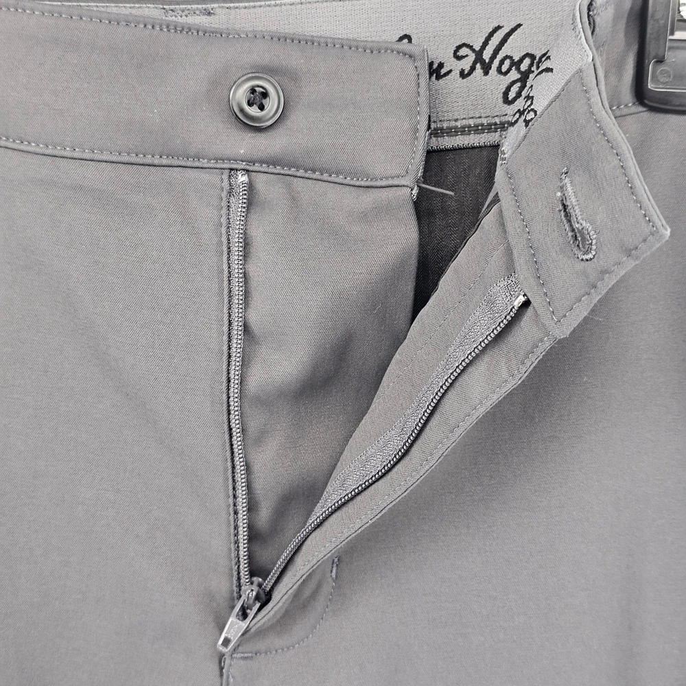 Ben Hogan Performance Golf Pants Mens‎ 34x28 Grey Stretch Flat Front Trousers